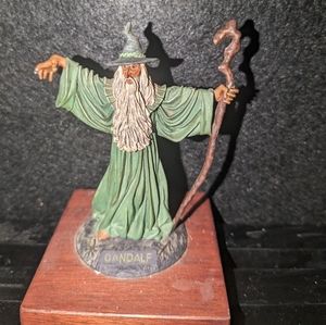 Gandalf the Grey 3.5" Resin Statuette on Wooden Base